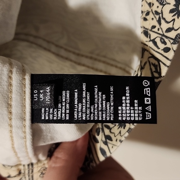 Free People Modern Femme Stretch Denim Miniskirt Size 0 - Picture 6 of 9